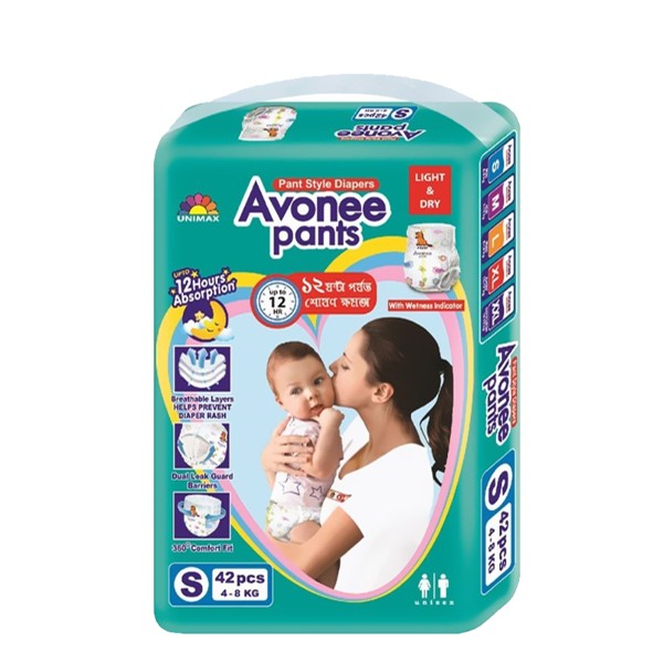 Avonee Baby Pants S 4-8 kg 42 pcs