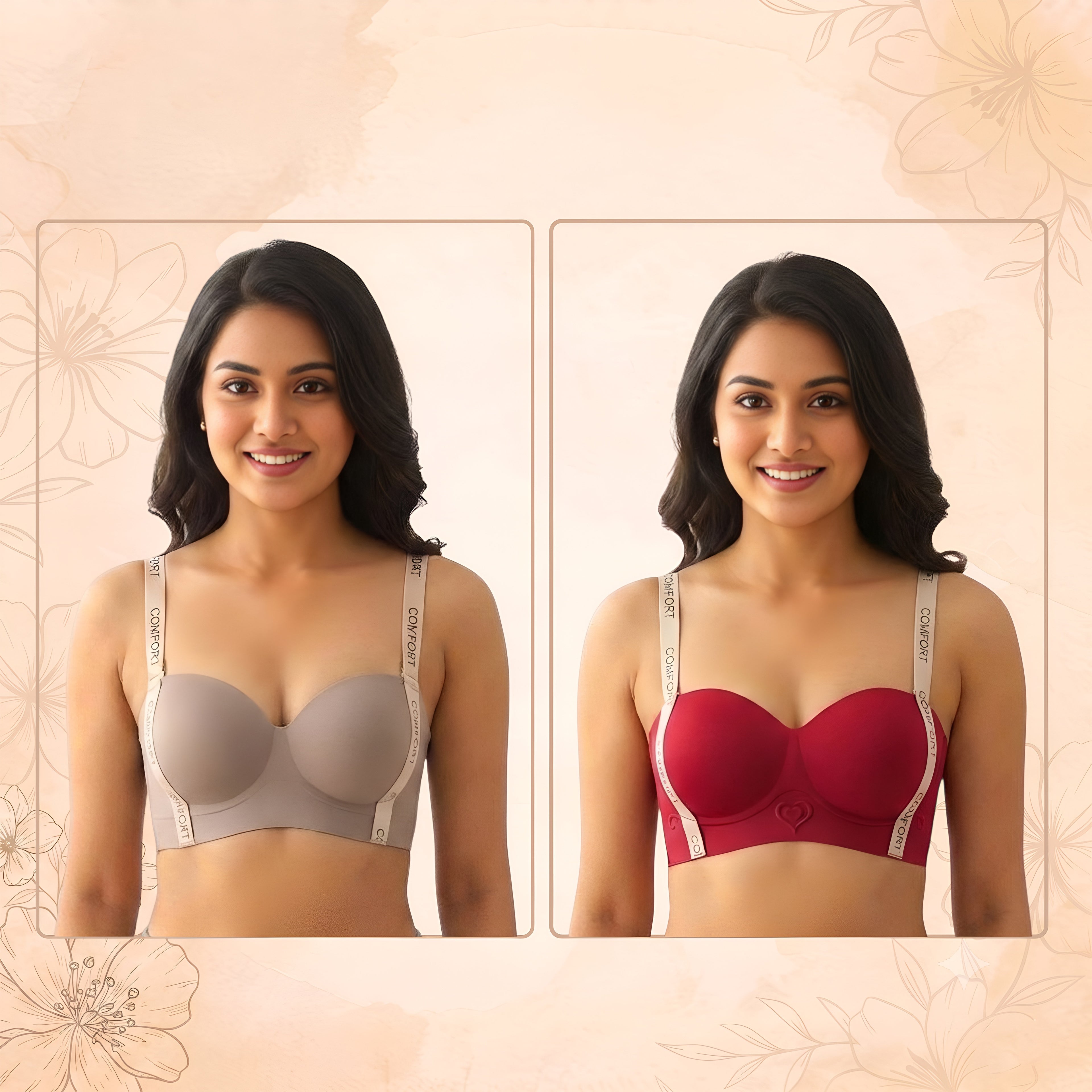 Comfort Premium Seamles Bra 2 Pcs