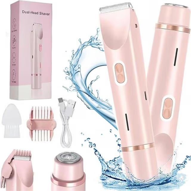 Dual Head Shaver Women Electric Bikini Trimmer Wet & Dry