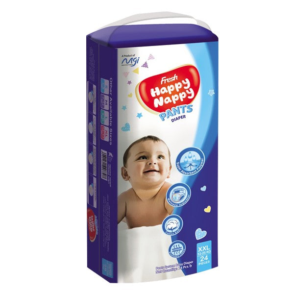 Fresh Happy Nappy Pant Diaper XXL (12-25 kg) 24 pcs