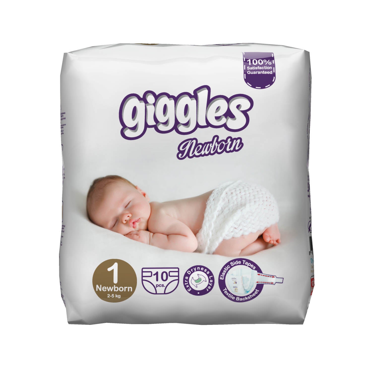 Giggles Baby Diaper 1 Newborn 2-5 Kg 10 Pcs