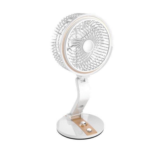 HEJ 2018 Rechargeable Portable Fan with LED Light