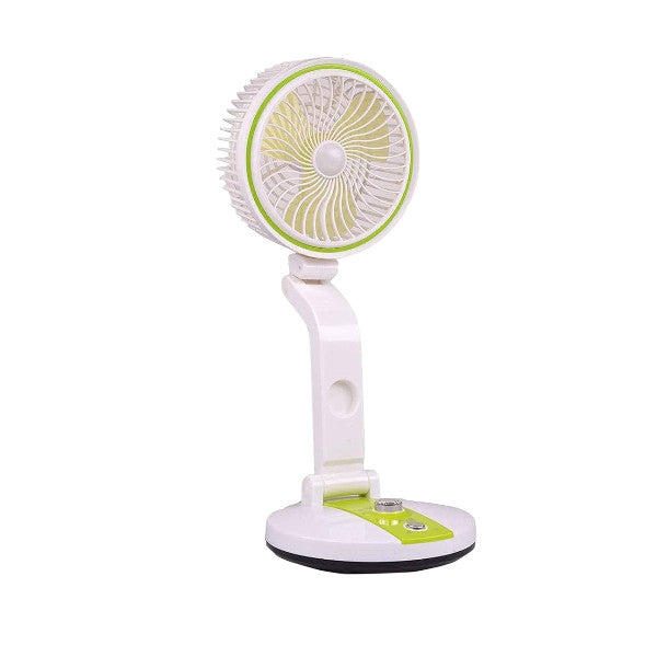 HEJ 2018 Rechargeable Portable Fan with LED Light