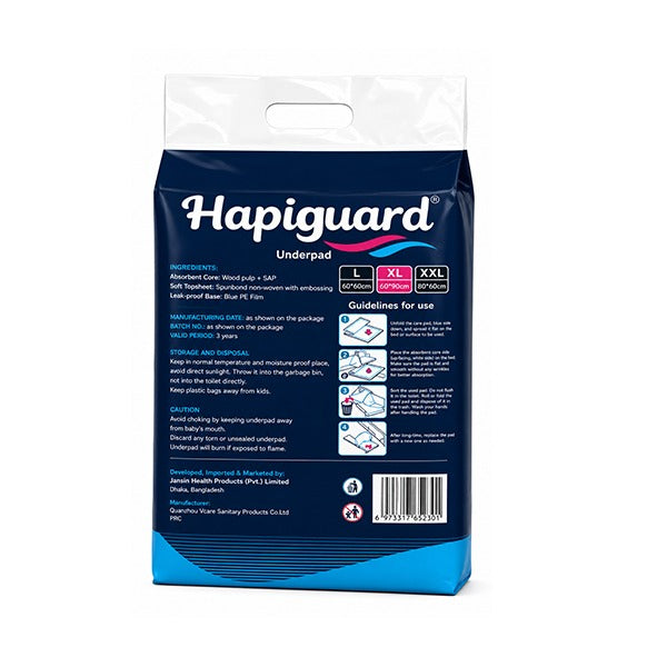 Hapiguard Under Pad 60*90 cm(XL) 10 Pcs