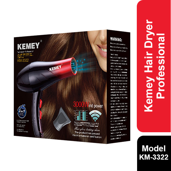 Kemey Hair Dryer Professional KM-3322