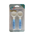 Linco Baby Training Spoon & Fork Set / Dual-Color L-22546