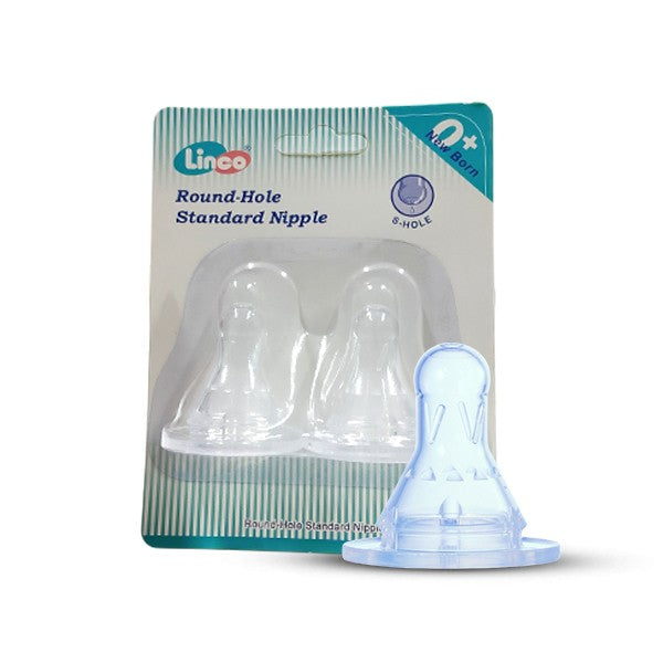Linco Standard silicone nipple 2 pcs (S hole) L-22201