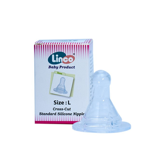 Linco Standard silicone nipple L size Round hole L-22218