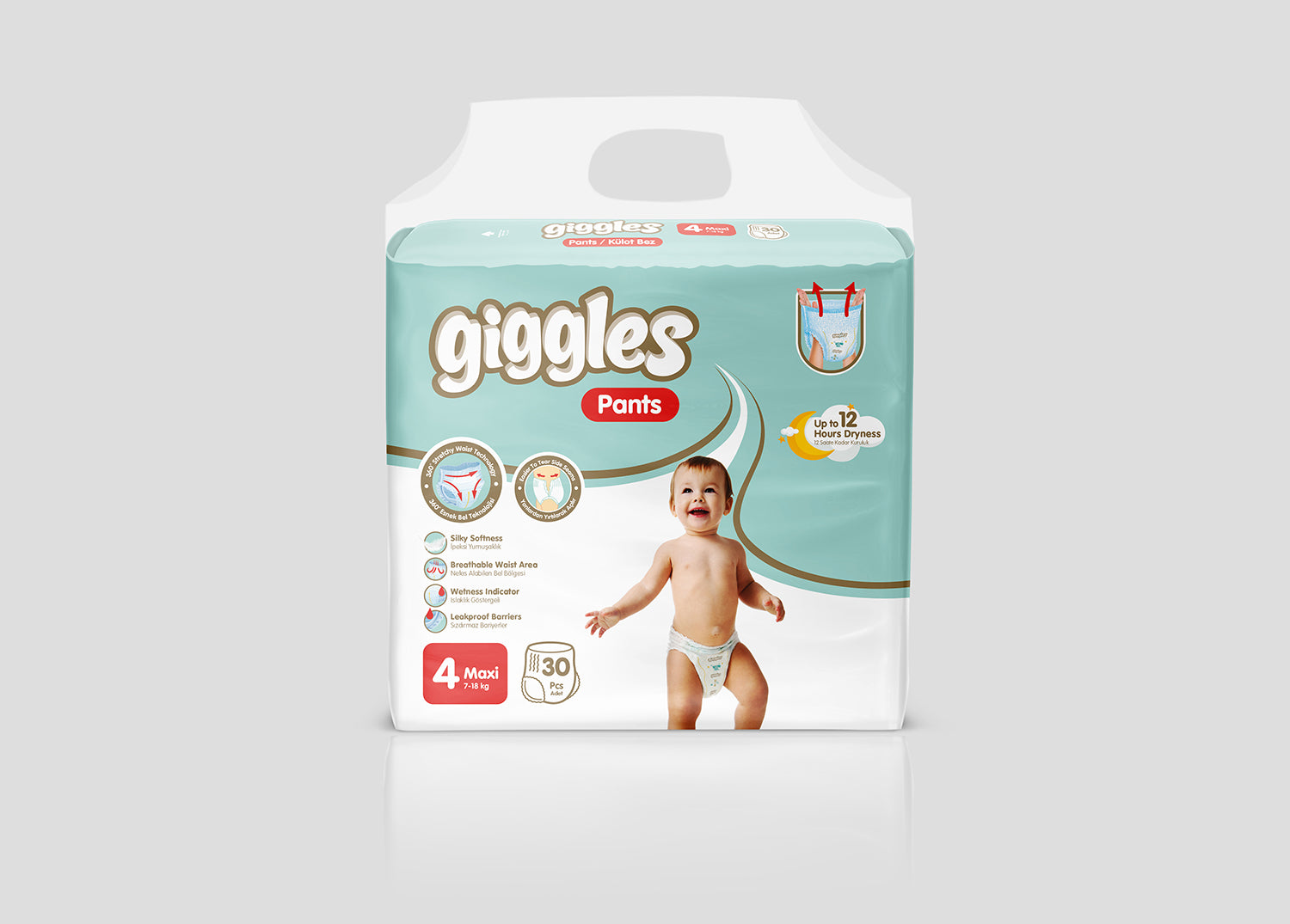 Giggles Baby Pants 4 Maxi 7-18 Kg 30 Pcs