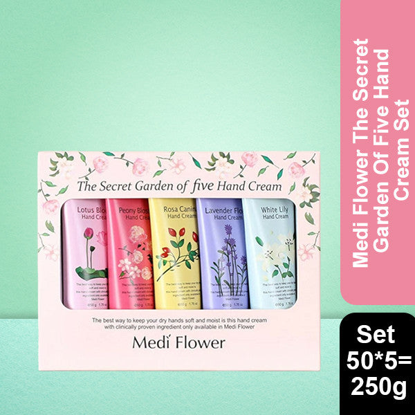 Medi Flower The Secret Garden Of Five Hand Cream Set 50*5=250g