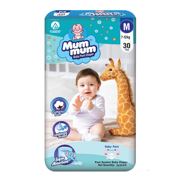Mum Mum Baby Pants M 7-12 kg 30 Pcs