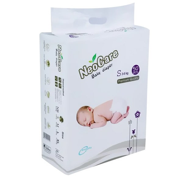 Neocare Premium Baby Diaper S (3–6 kg) – 50 Pcs