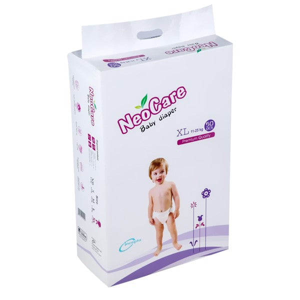 Neocare Premium Baby Diaper XL (11–25 kg) – 50 Pcs