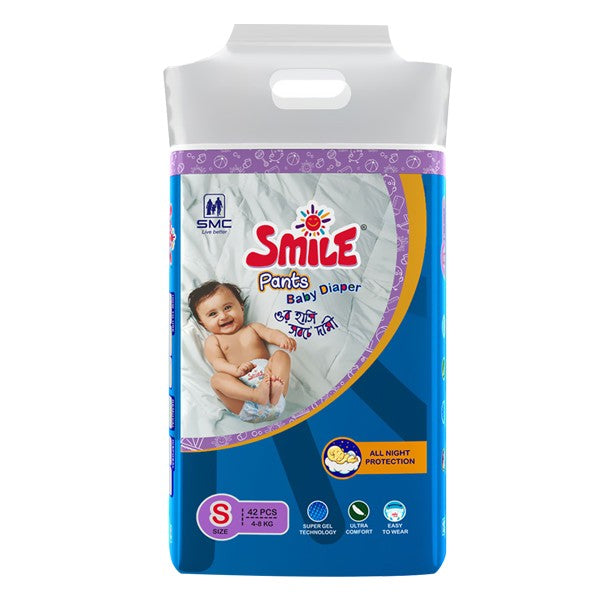 SMC Smile Baby Diaper Pants S 4-8 kg 42 Pcs