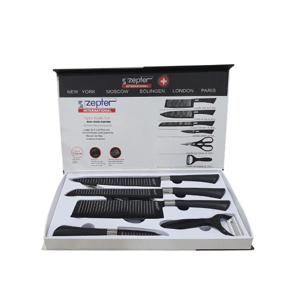 Zepter International 6pcs Knife Set (Non-Stick Coating)